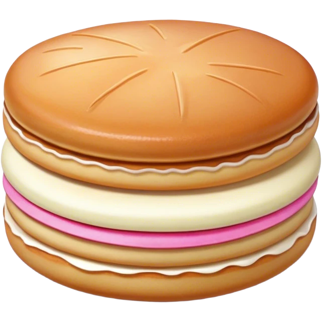 Dorayaki dessert in pink emoji