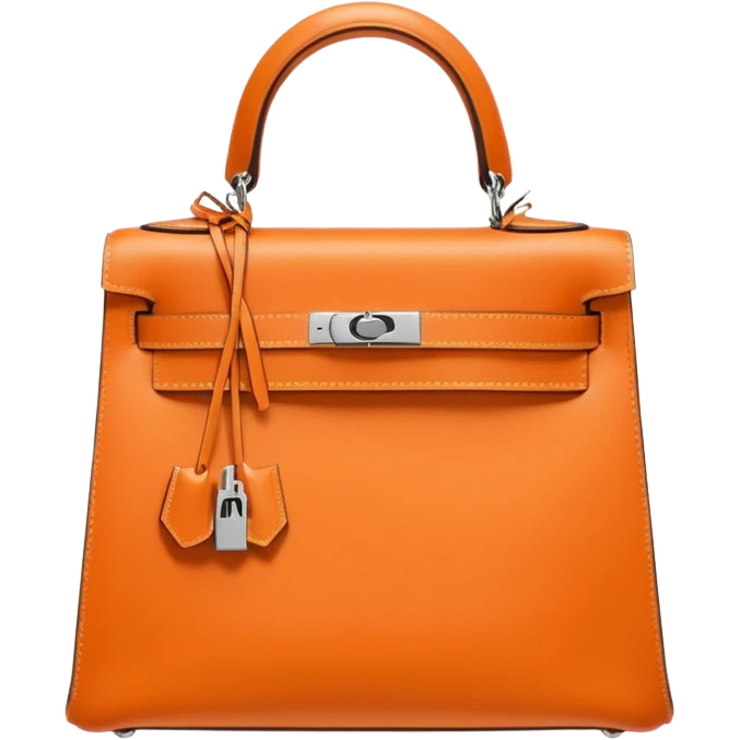 hermes kelly pastel orange color bag emoji