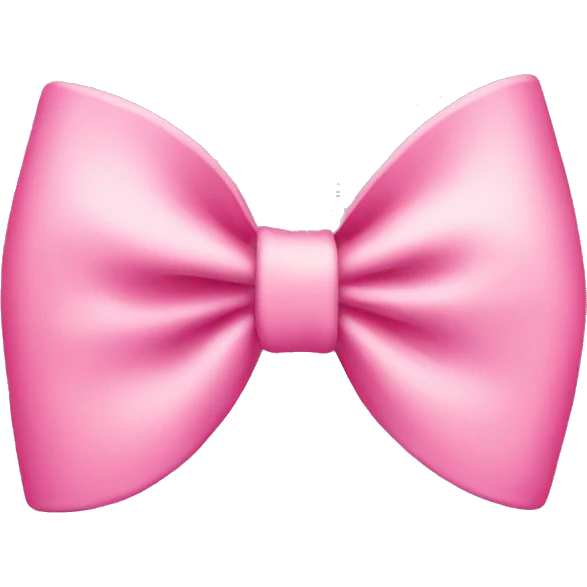 A pink preppy bow emoji