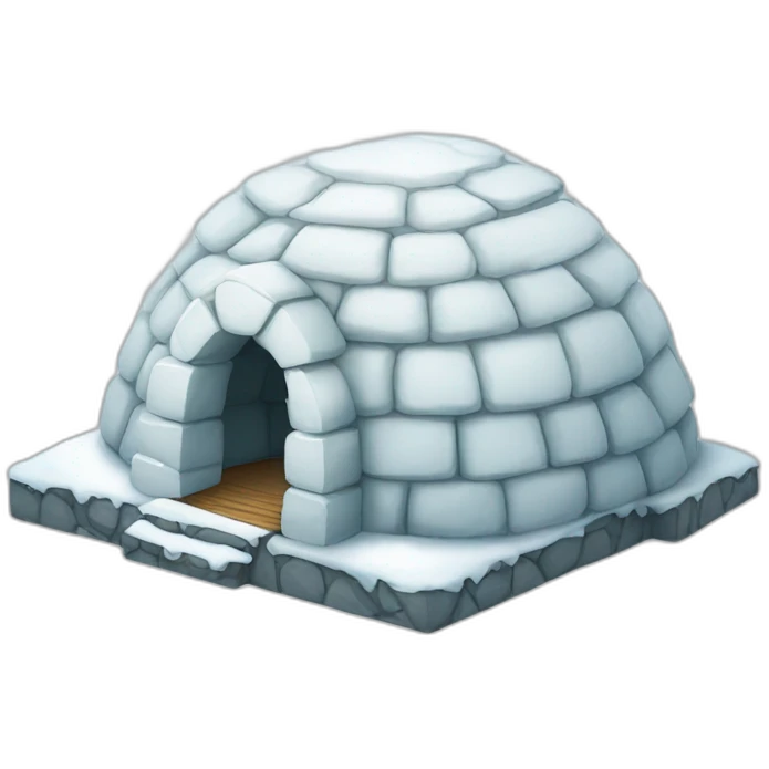 igloo with thank you sign emoji