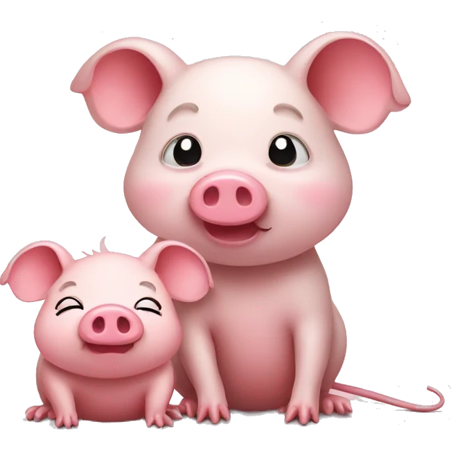 mouse and pig emoji