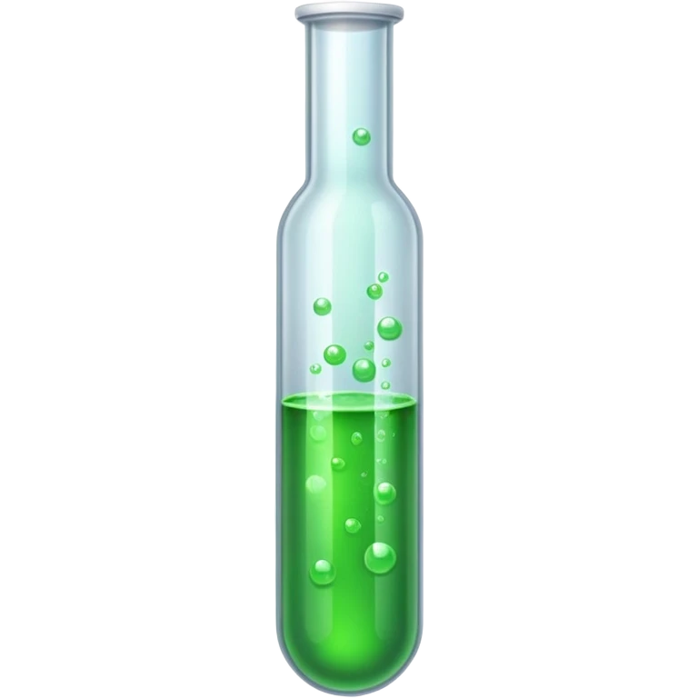 test tube with green liquid emoji