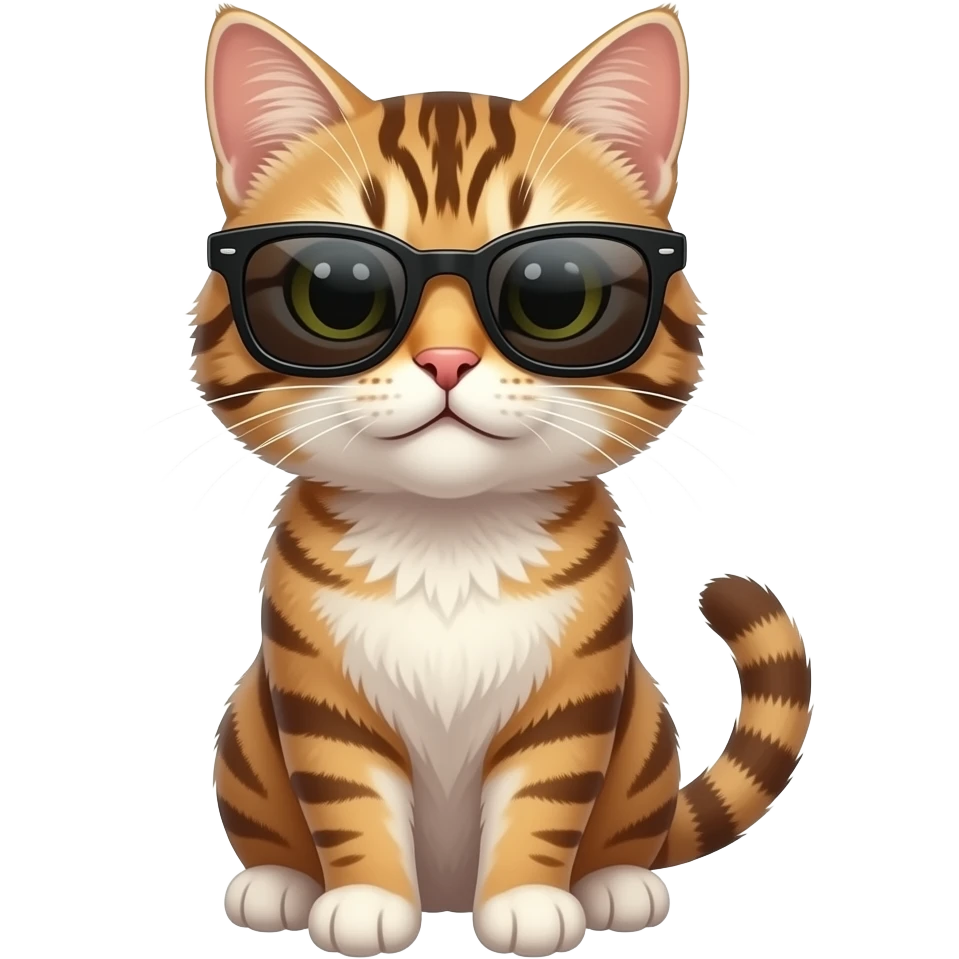 Cat wearing sunglasses emoji