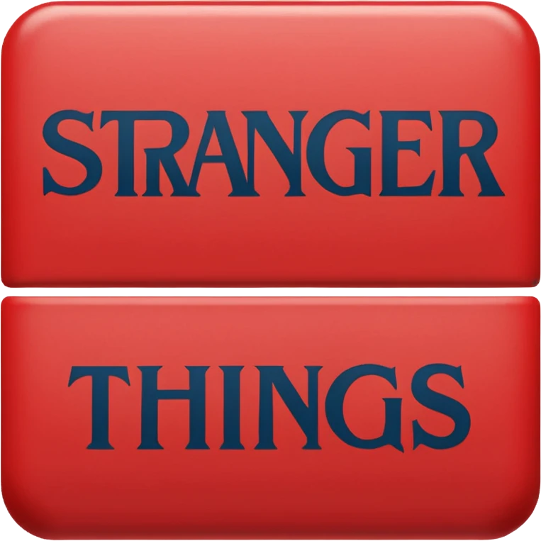 Stranger things logo emoji