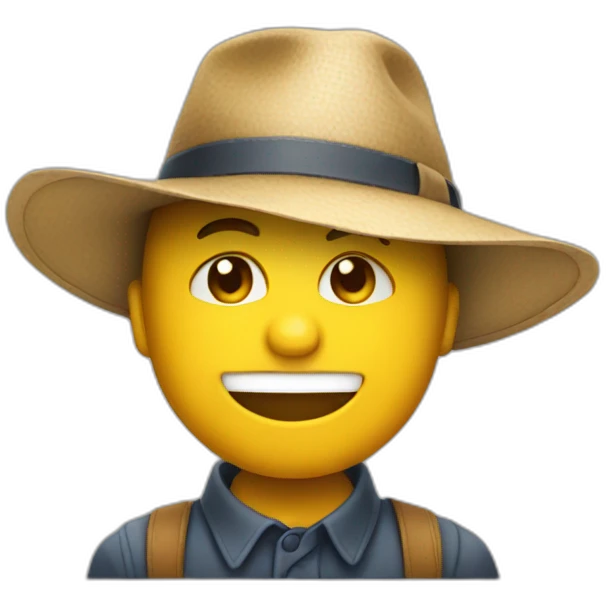 Chat avec un chapeau  emoji