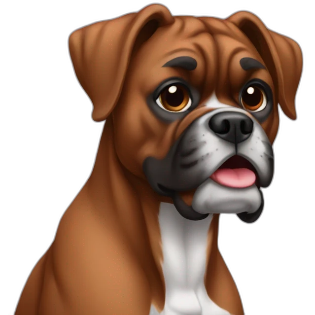 Boxer brun emoji