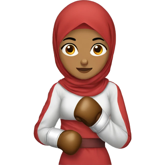 hijabi boxer emoji