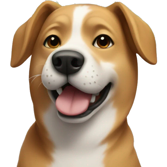 Dog with flowers emoji