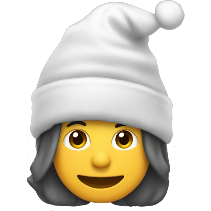 mono con un gorro de navidad mojado  emoji