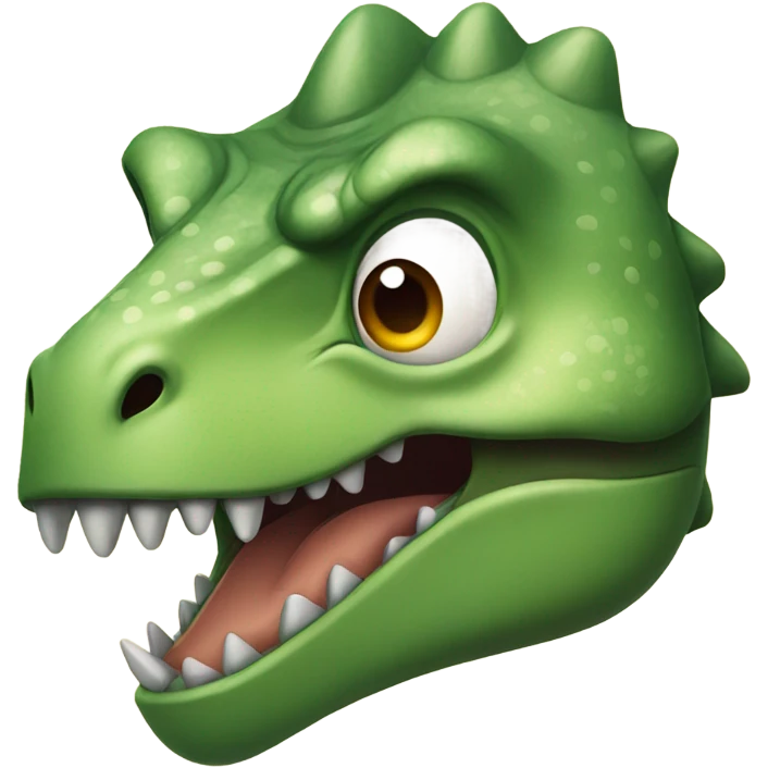 Dinosaur looking suspicious  emoji