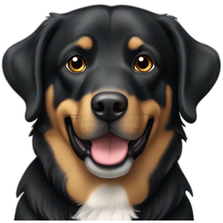 happy-bavarianmountainhound-mixed-full-black-labrador emoji