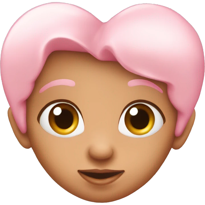 baby pink love heart  emoji
