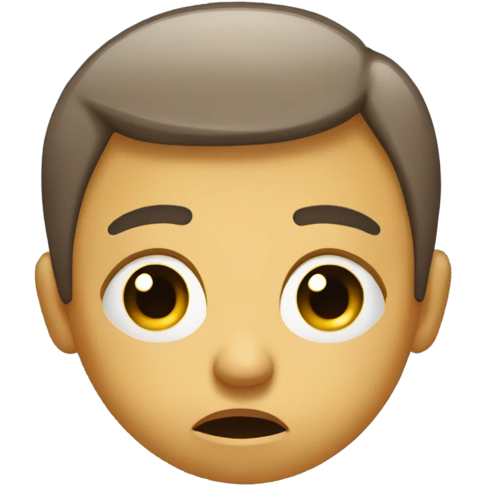 Depressed face emoji