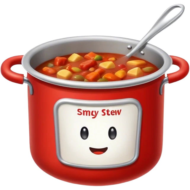 Red stew in a pot emoji