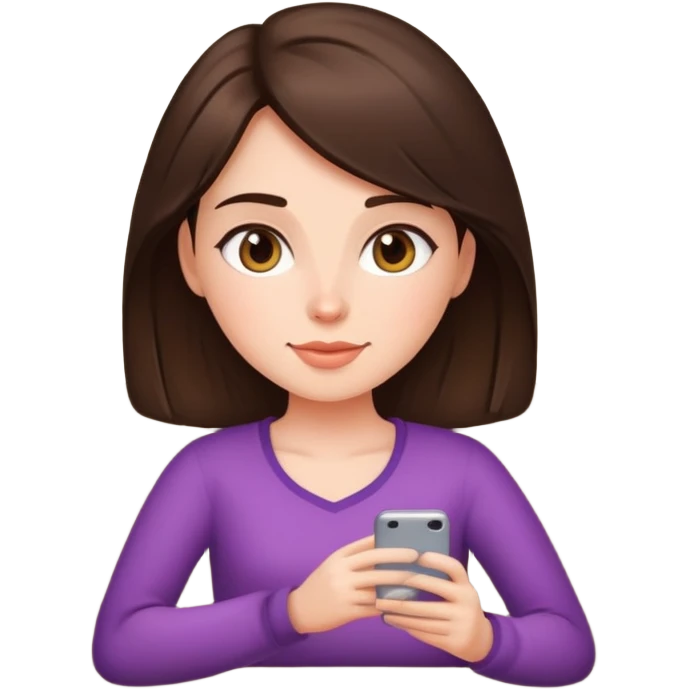 brunette girl relaxing on sofa emoji