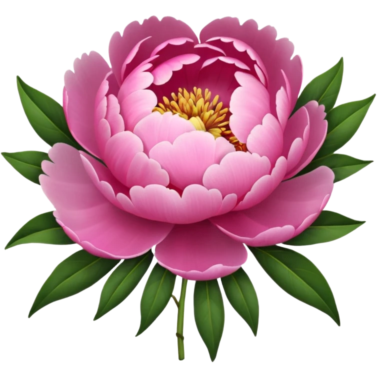 Create a peony flower buket emoji emoji