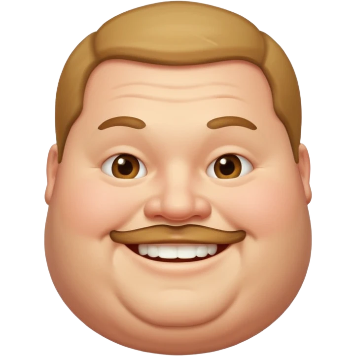 A very fat man emoji