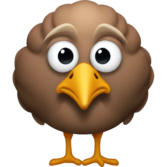 A turkey that kind of resembles Donald Trump emoji