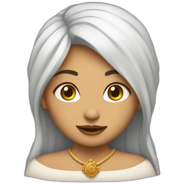 girl with khinkali head emoji