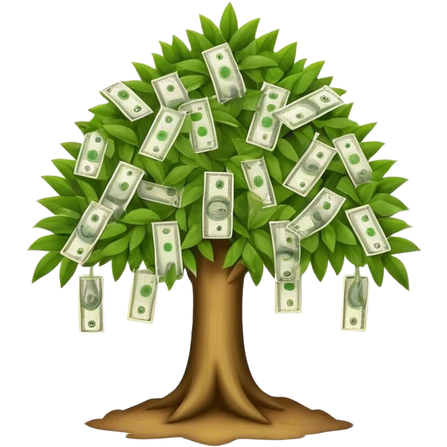 Money trees emoji