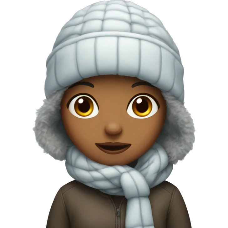 Girls in winter emoji