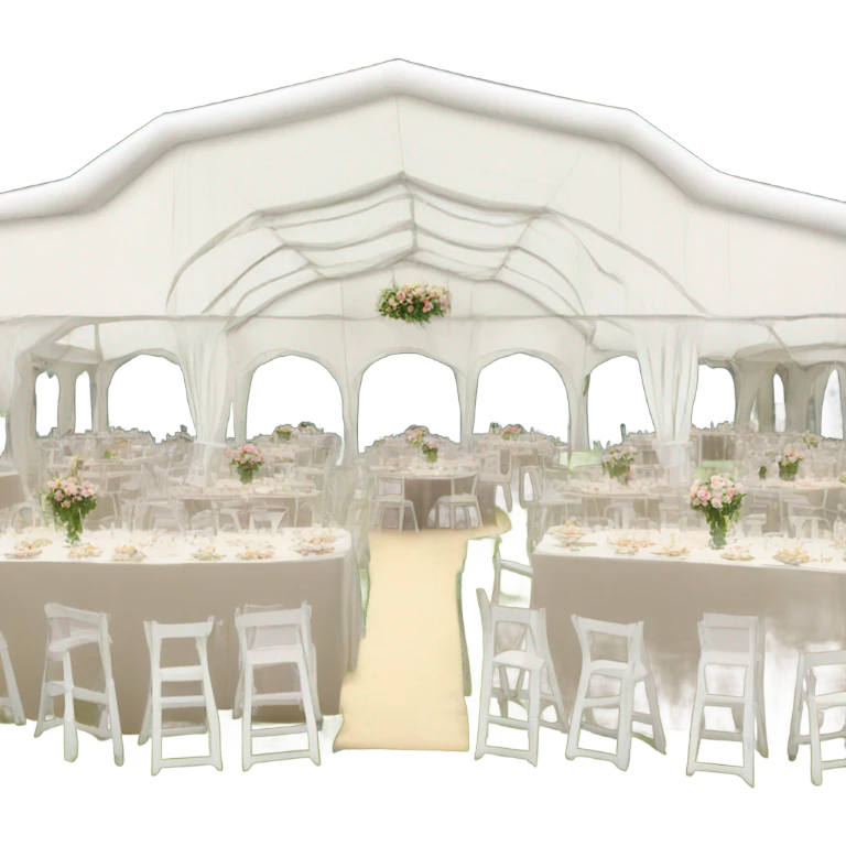 Large Clearspan wedding marquee emoji