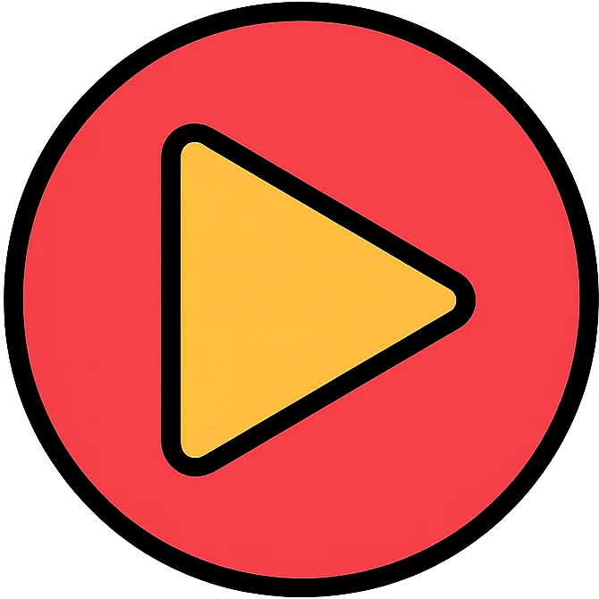 colored play button icon emoji