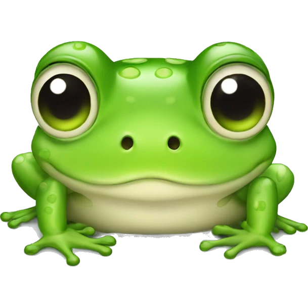 Cute frog emoji