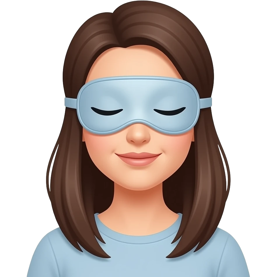 woman in a sleep mask emoji