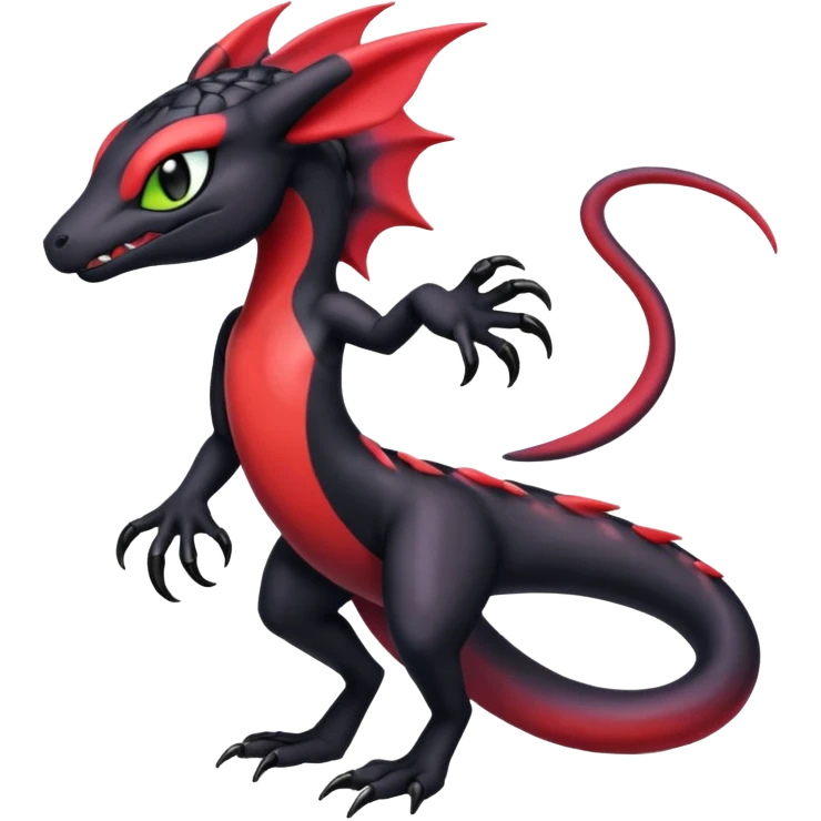 Colorful Exotic Meloetta-Salandit-Darkrai-Venom-Stitch-Fakémon-creature-hybrid emoji