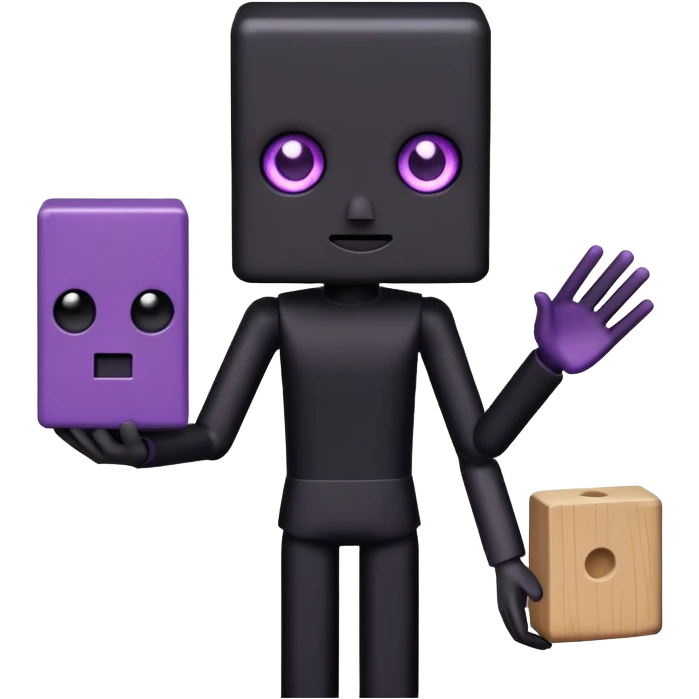 Minecraft Enderman emoji