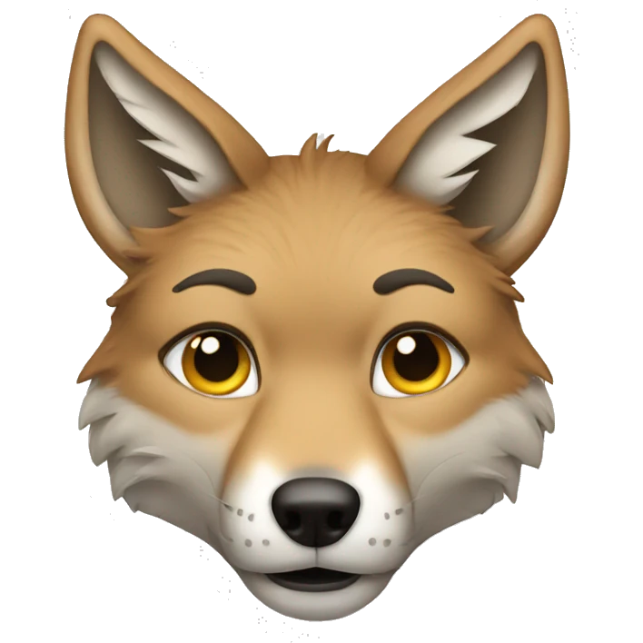crying coyote emoji