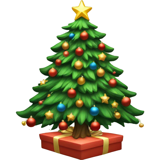 Aesthetic Christmas tree emoji