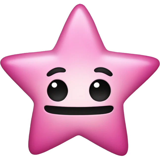 pink star no face emoji