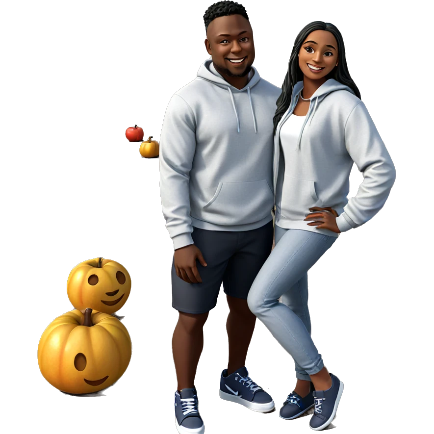 smiling girl with dark-skinned boy emoji