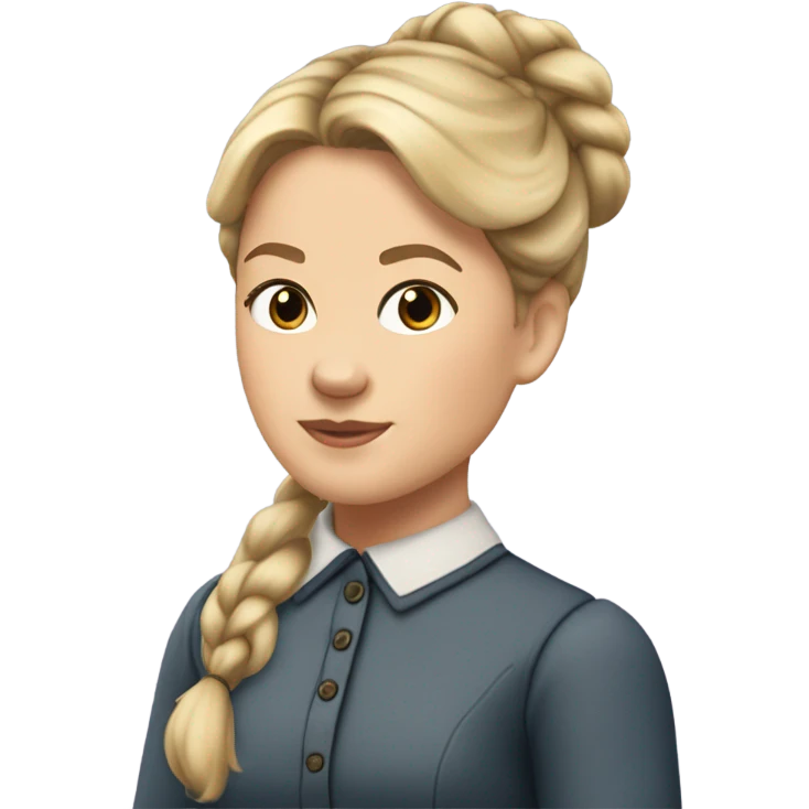 Caroline ingalls blonde hair in bun emoji