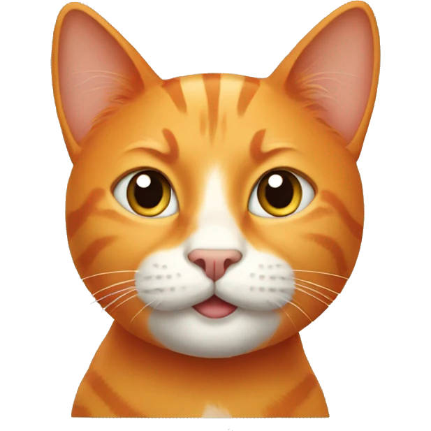 Orange cat emoji