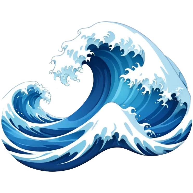 Waves aesthetic  emoji