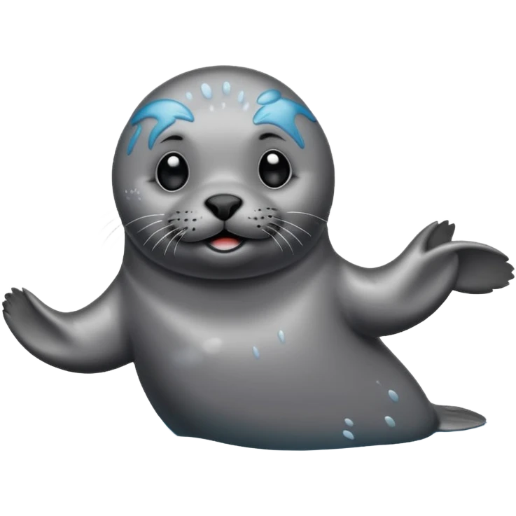 Seal having fun in lake emoji