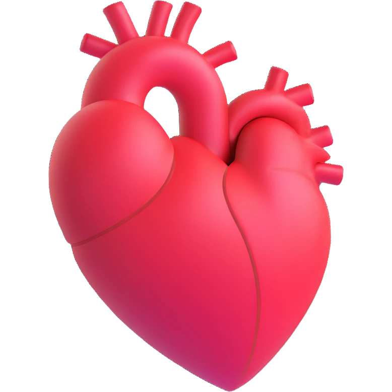 heart with a slight tilt emoji