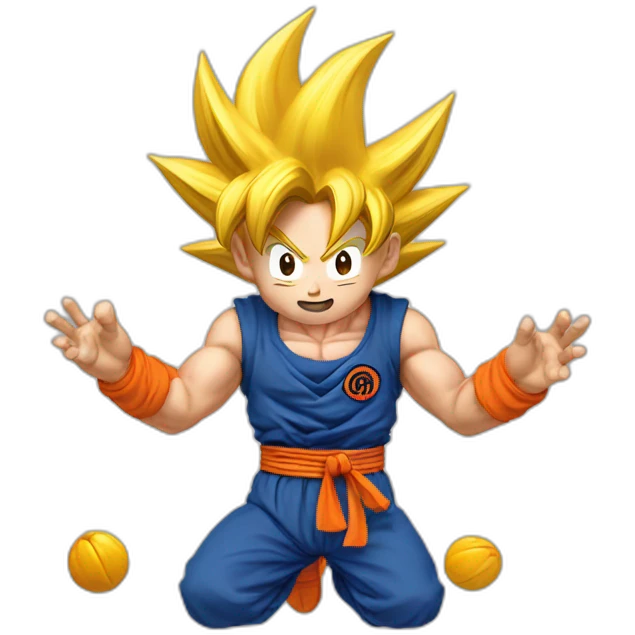does goku clean nuts? emoji