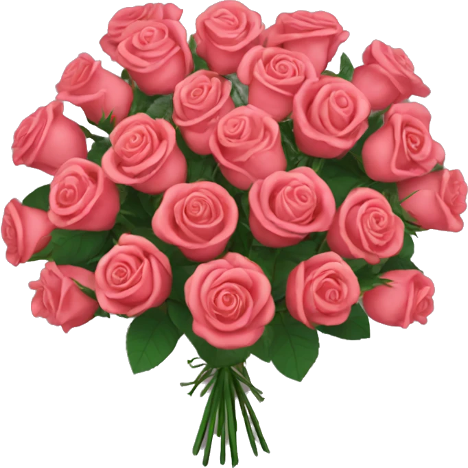 Bouquet of humongous roses emoji