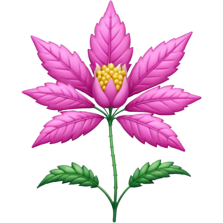 pink weed with sparkles emoji
