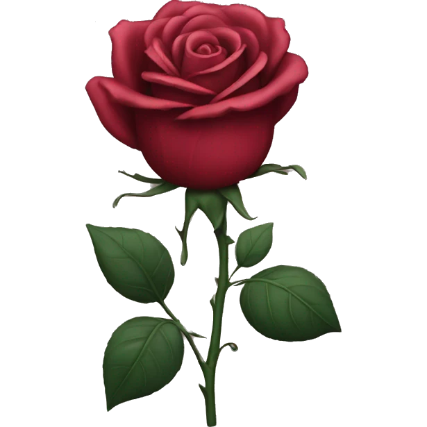 Rose noir emoji