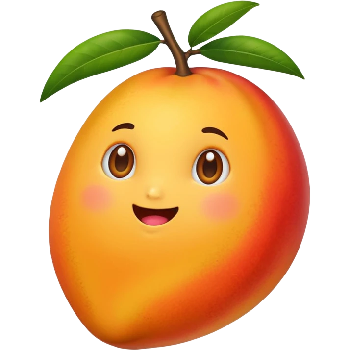 Cute mango emoji