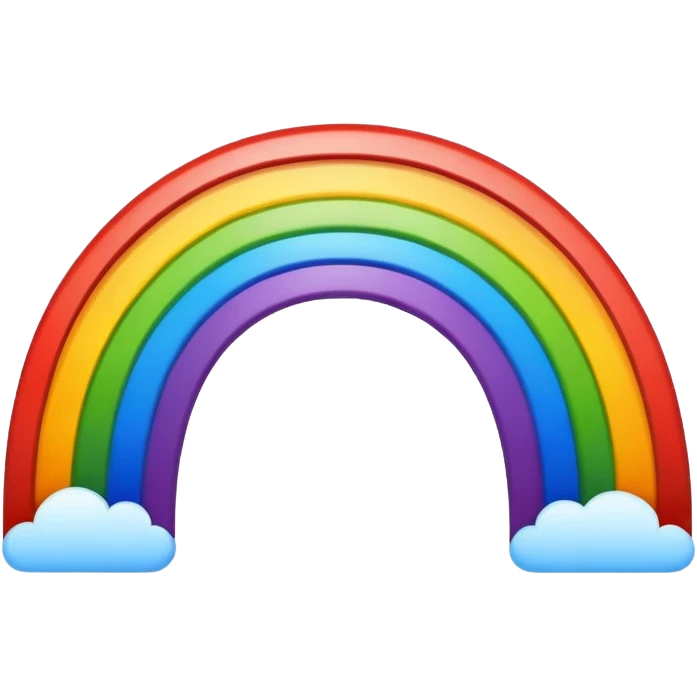 colorful rainbow in the sky emoji