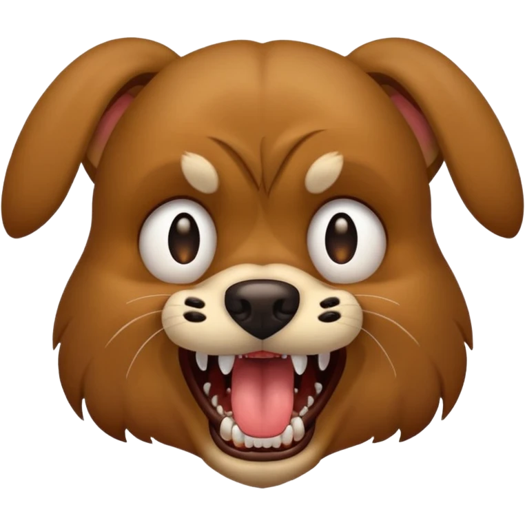 dog growling emoji