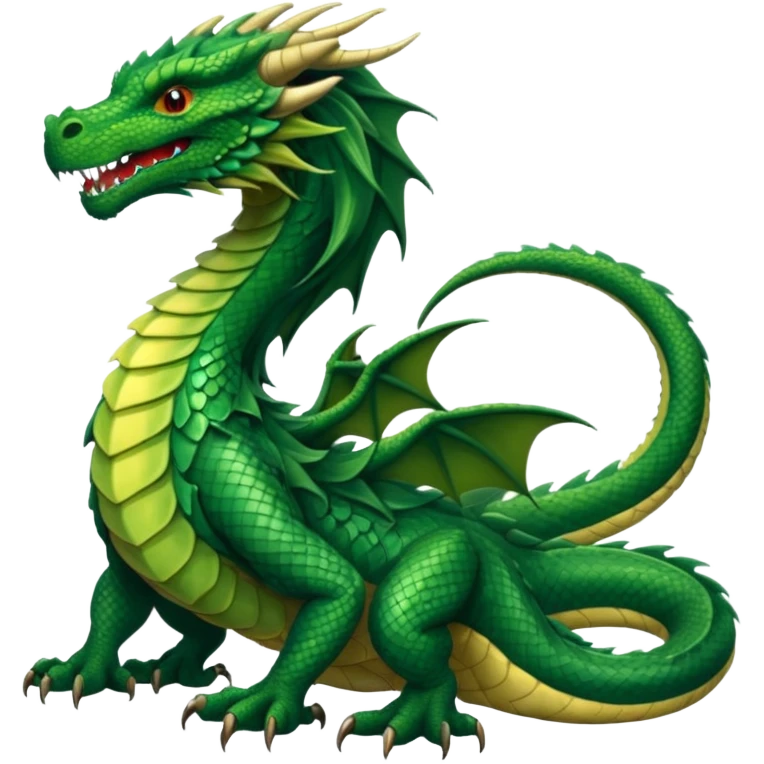 long hair dragon emoji