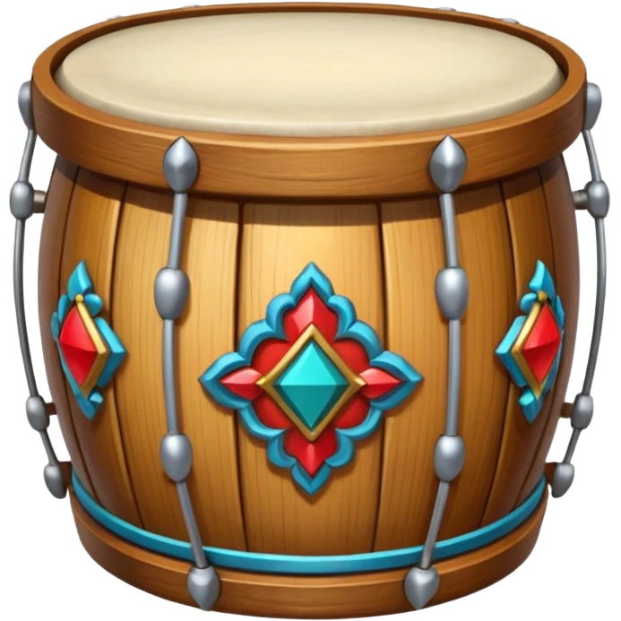 Ceremonial drum colored emoji