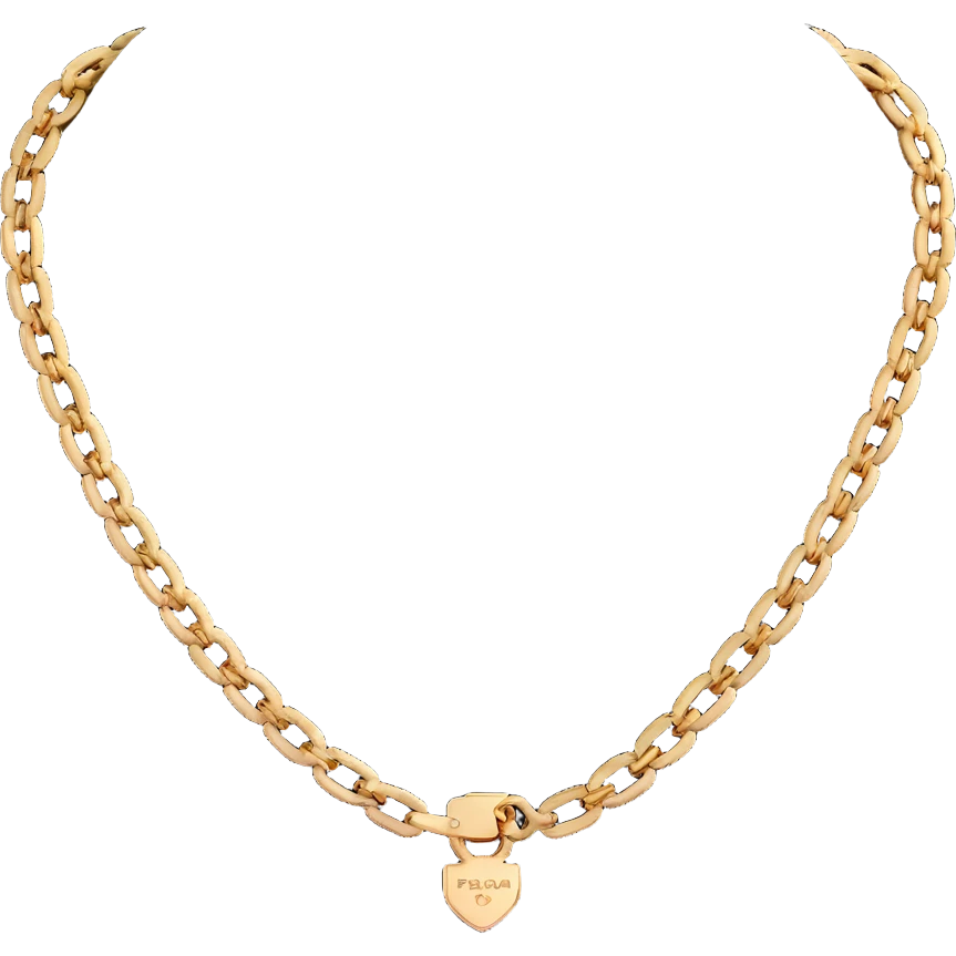Luxury Prada chain necklace emoji